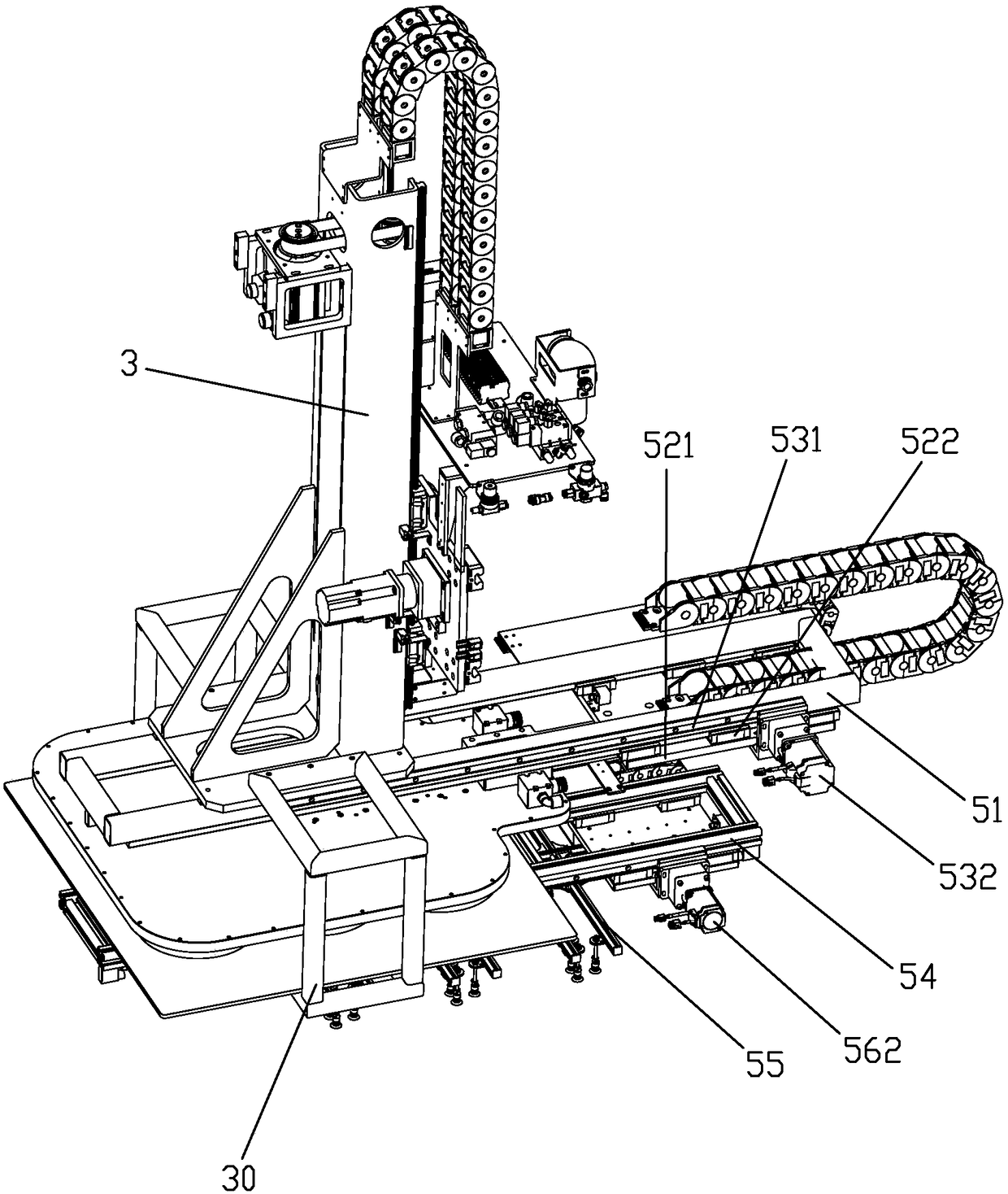 Full-automatic feeding and discharging intelligent manipulator for paper model