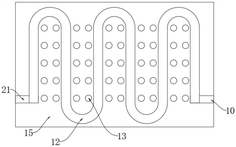 Efficient heat dissipation structure of cabinet type 5G base station construction computing unit