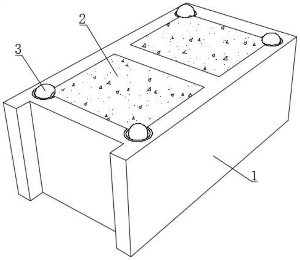 MU five-point zero ceramsite composite self-insulation building block