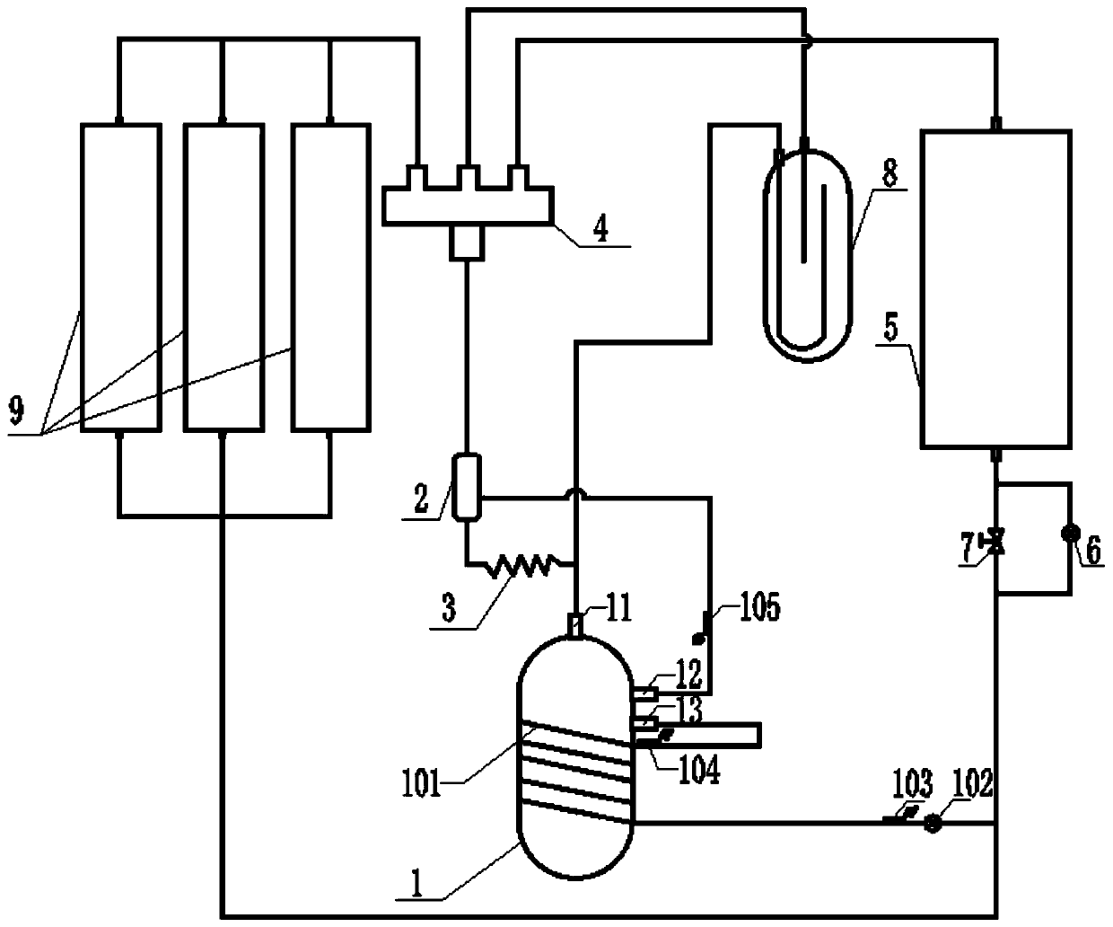 Air conditioning unit with compressor cooling branch and compressor cooling control method