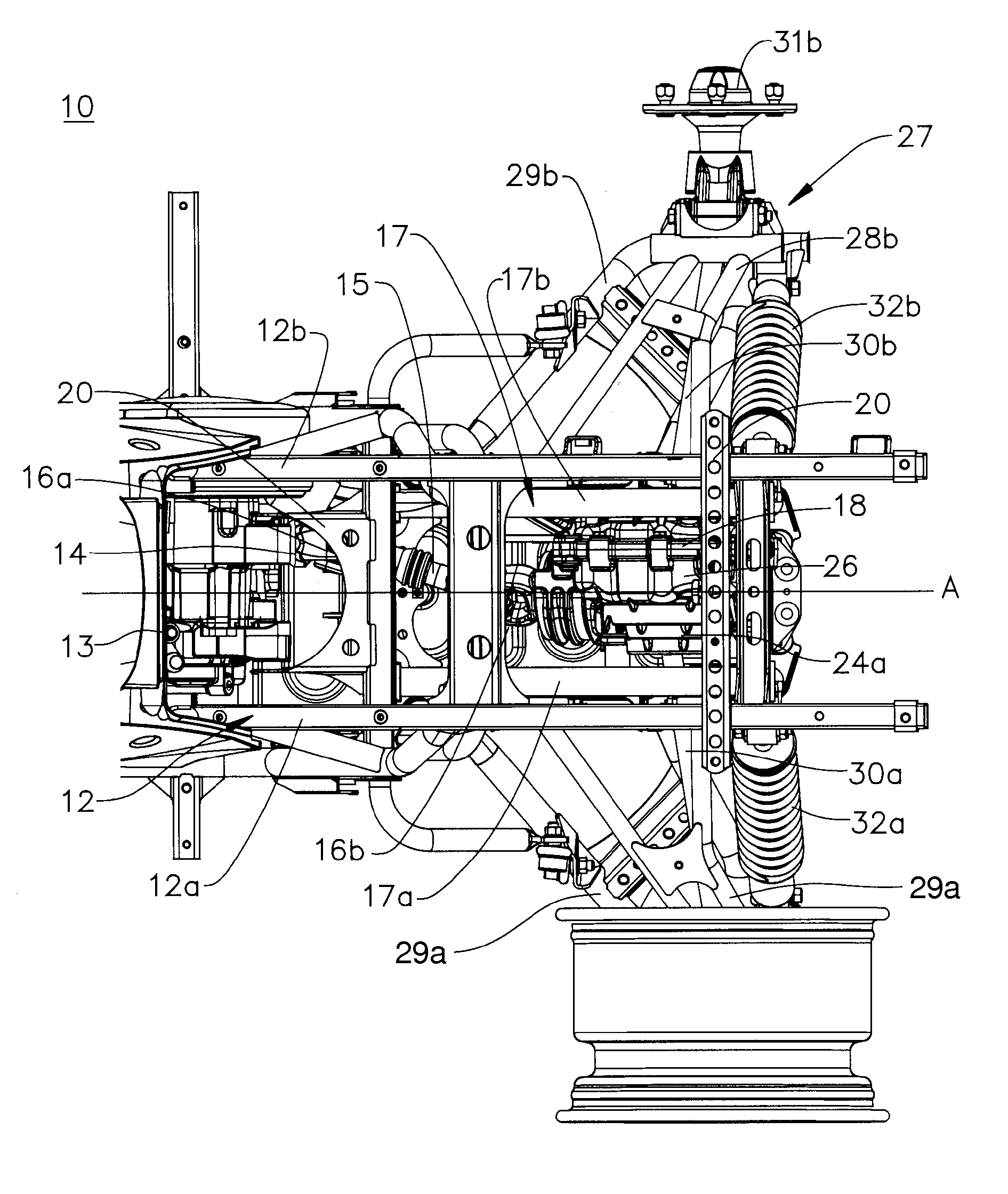 Wet brake system, rear gear assembly including wet brake system and vehicle including same