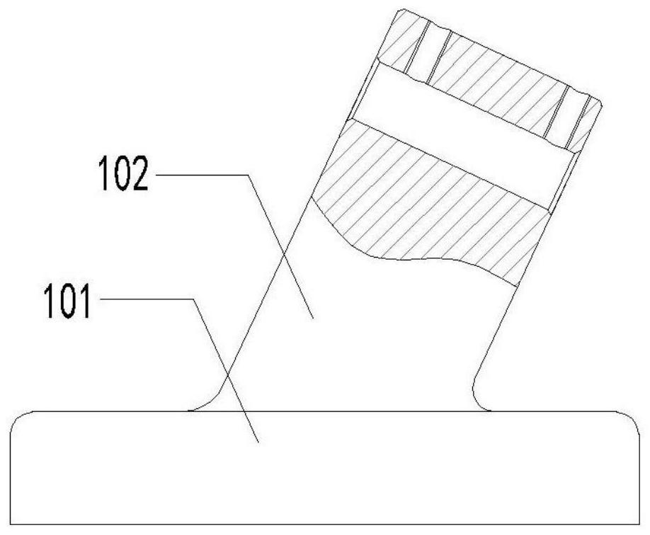 Device for detecting sealing seat surface angle of needle valve body