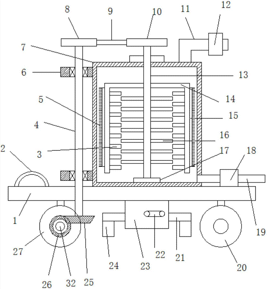 Asphalt concrete still-standing-proof transporting device for municipal road construction