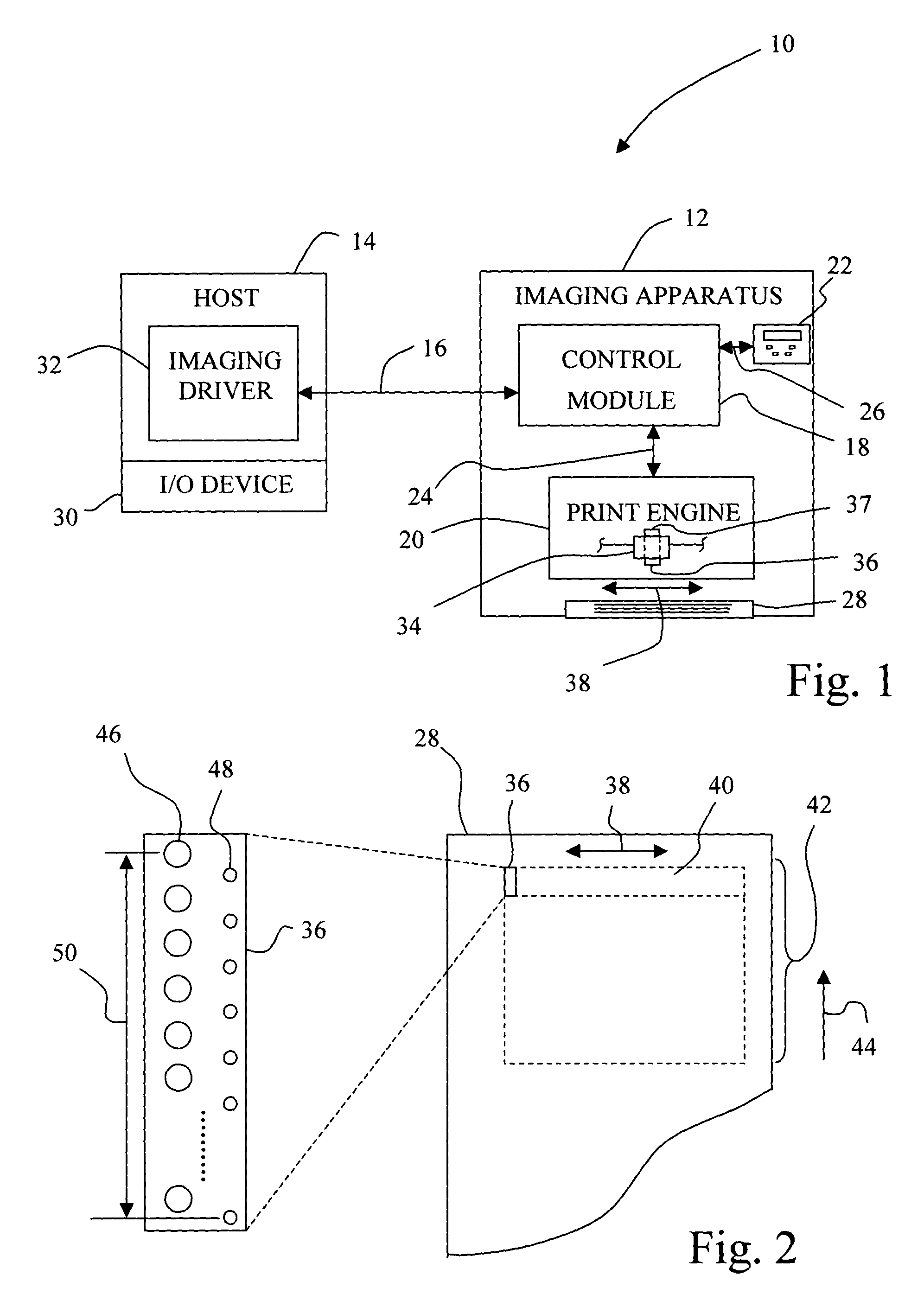 Method of informing a user of an imaging apparatus of an event via a print fade