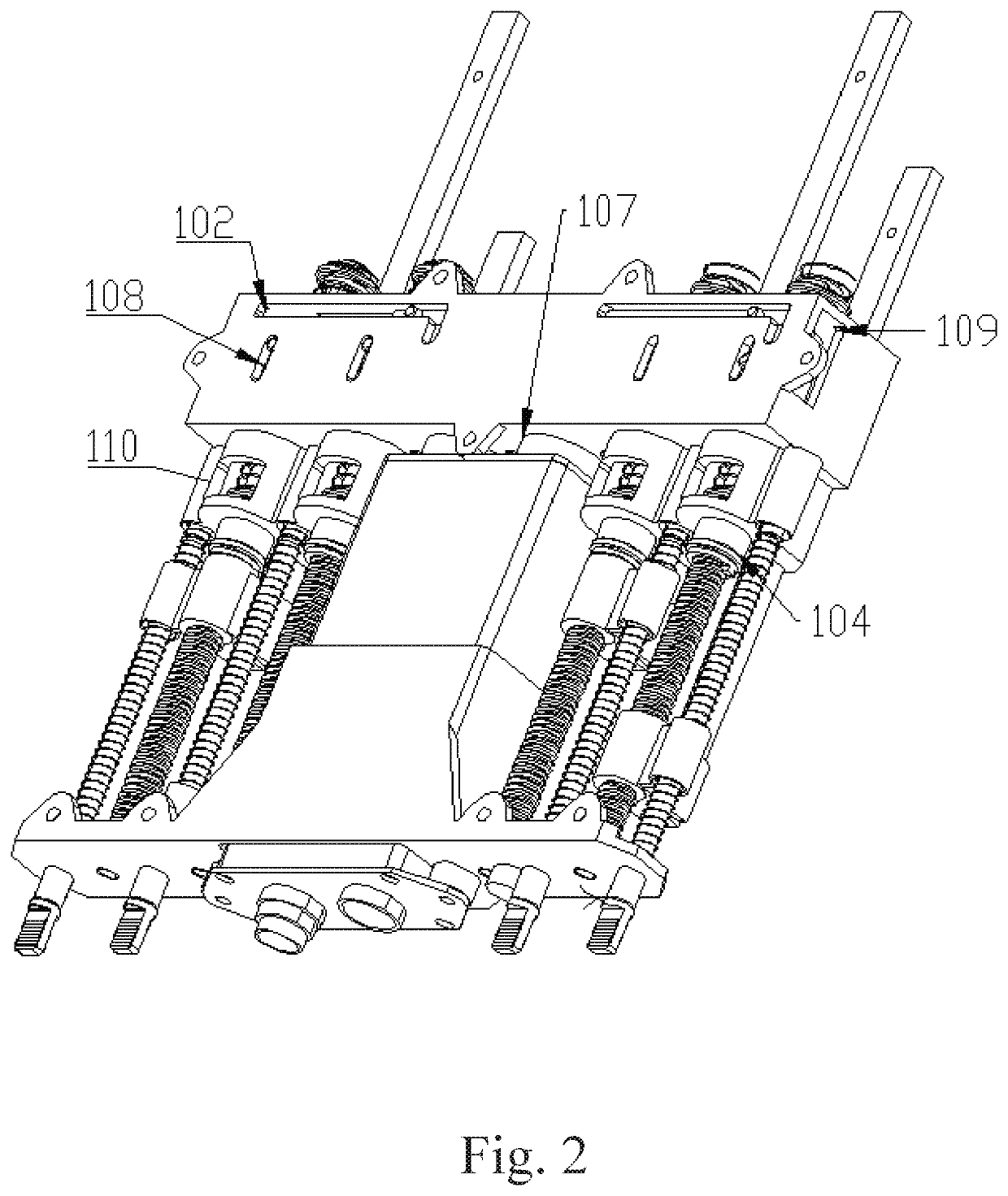 Shift-type multi-phase-shifter drive transmission device