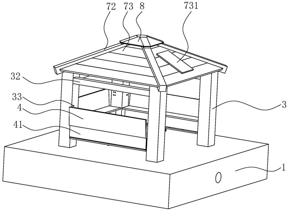 a landscape pavilion