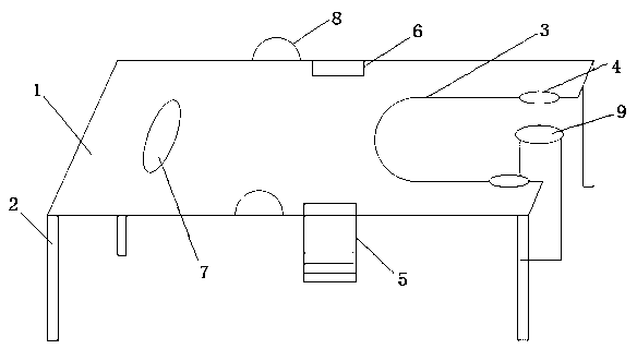 Gynecological examining bed