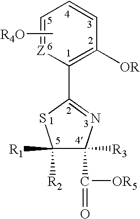 Thiazoline acid derivatives