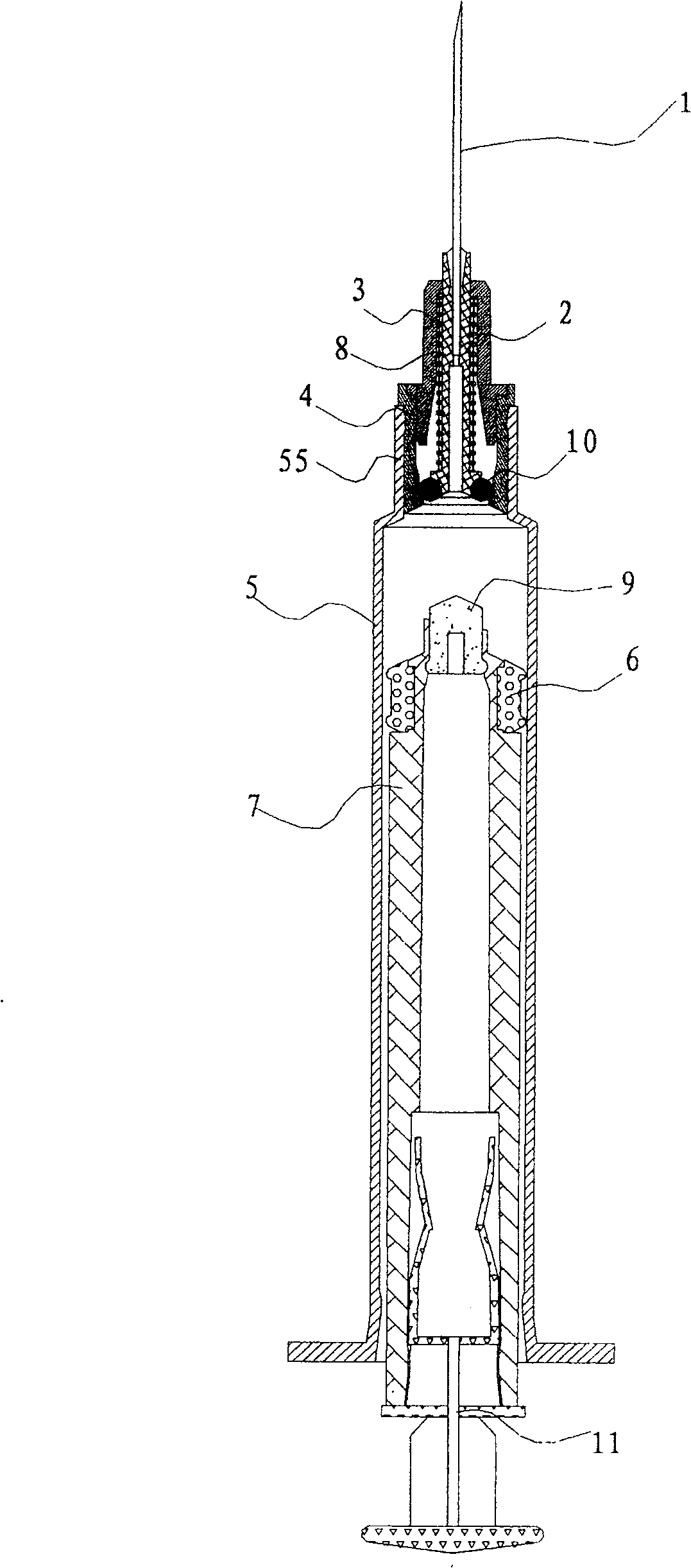 Disposable safety syringe