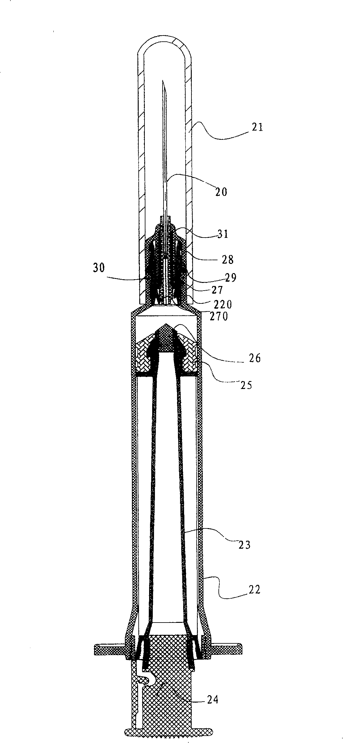 Disposable safety syringe