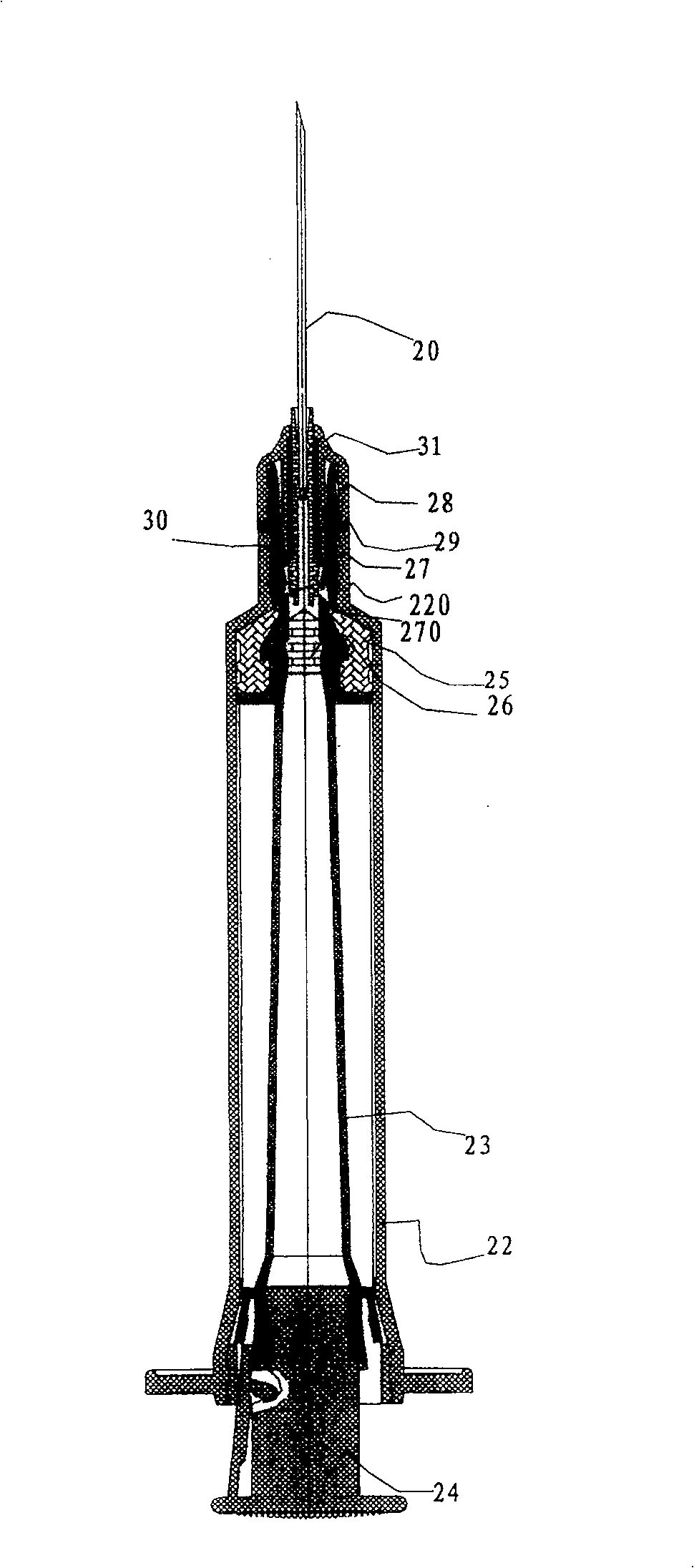 Disposable safety syringe