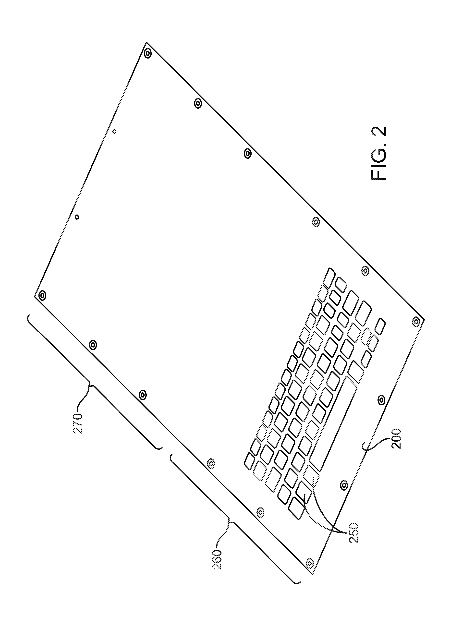 Flexible keyboard assembly