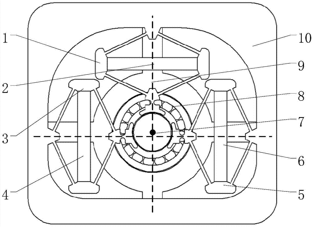 Stepped piezoelectric ceramic rotation driver and drive method