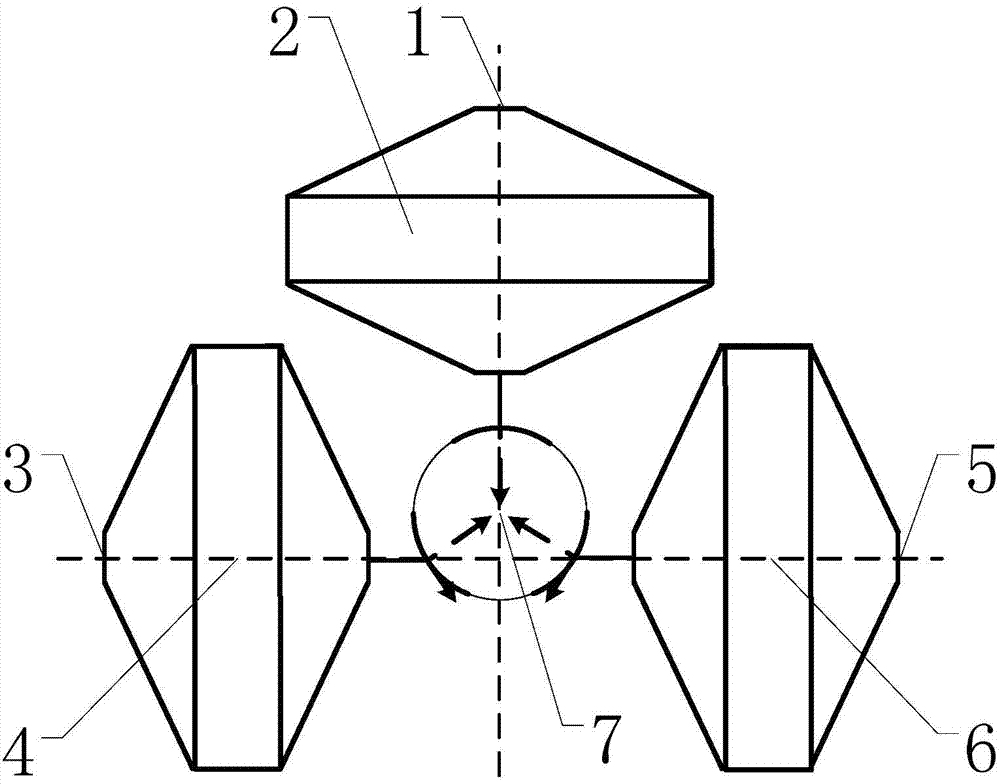 Stepped piezoelectric ceramic rotation driver and drive method