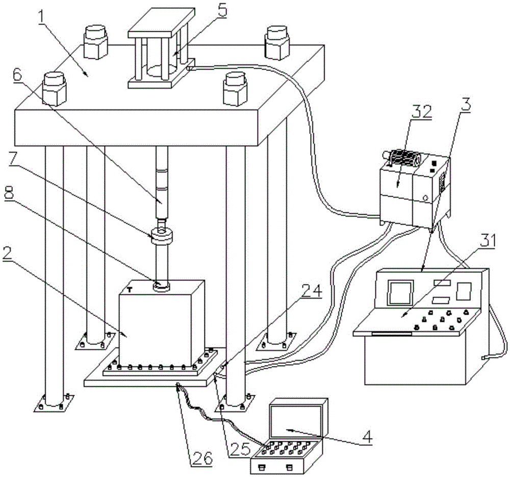 Three-dimensional experimental system and experimental method for simulating plastic zone of surrounding rock of roadway