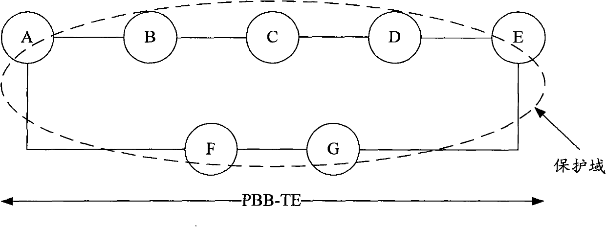 Ethernet tunnel subsection protection method and device