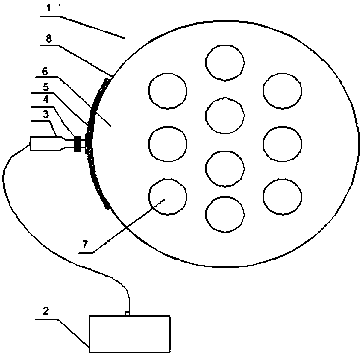 Ultrasonic quenching device and cracking quenching process