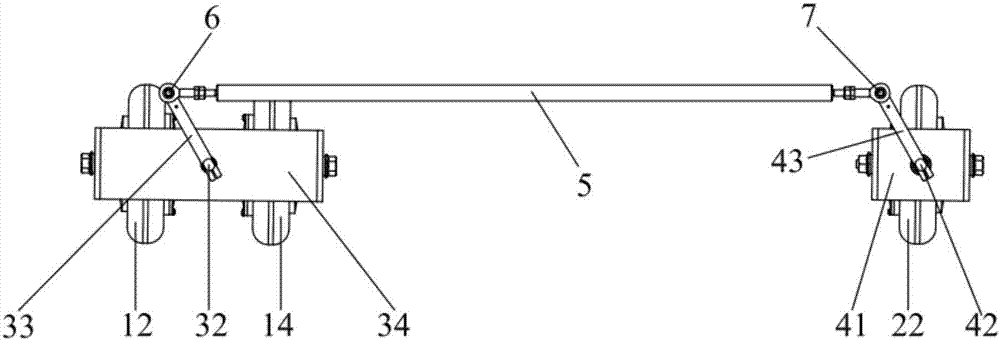 Three-wheeled differential steering mechanism and vehicle