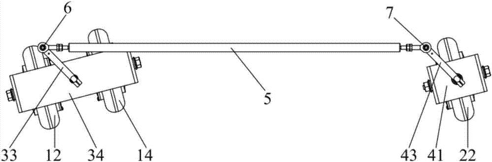 Three-wheeled differential steering mechanism and vehicle