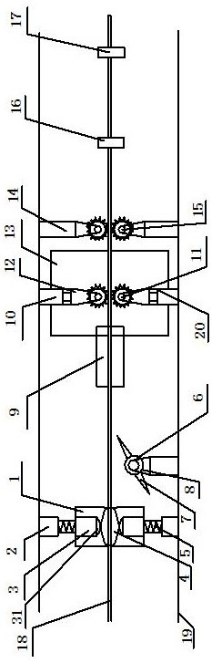 An overhead line deicing device