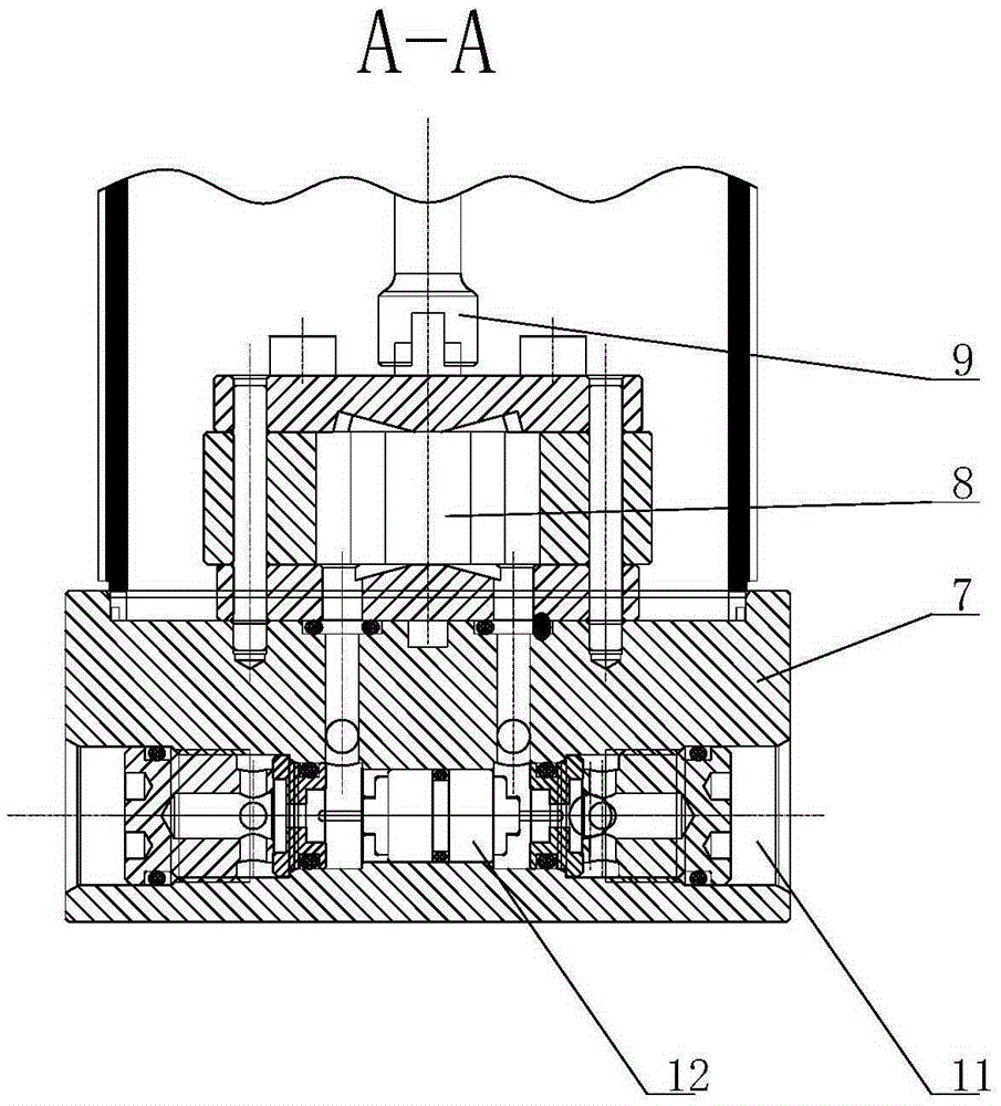 Integral hydraulic elevating road pile