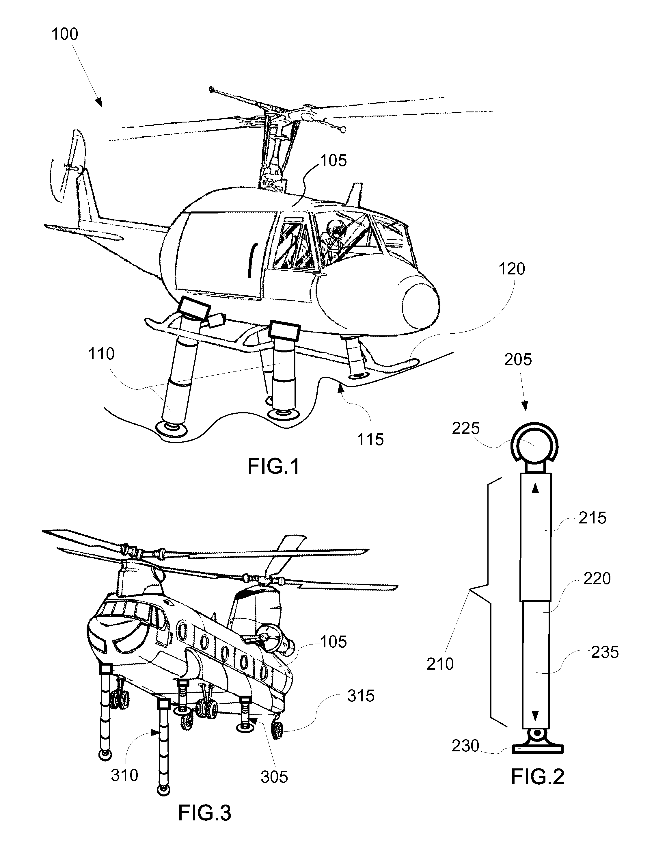 Telescoping landing leg system