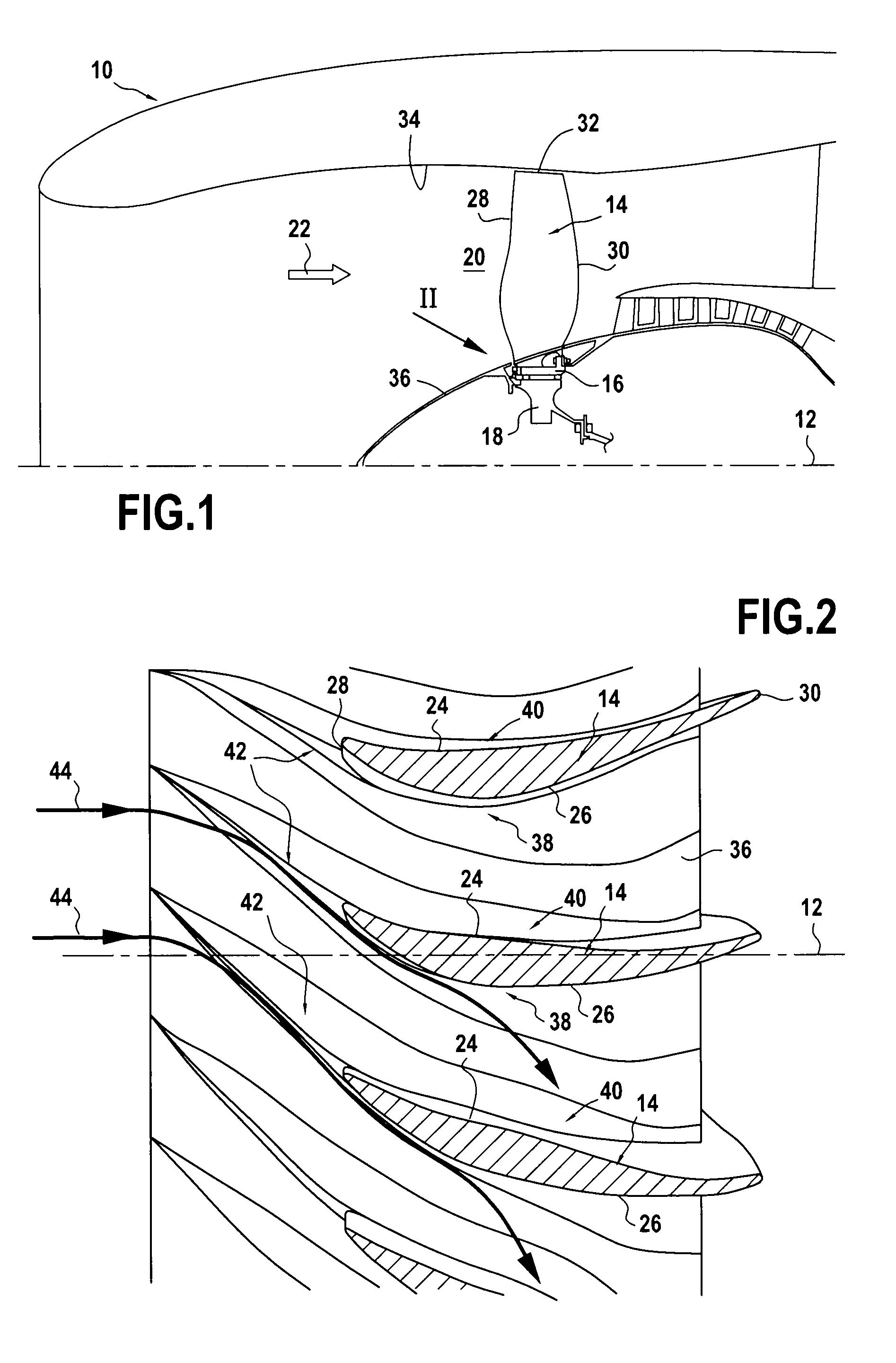 Turbojet compressor