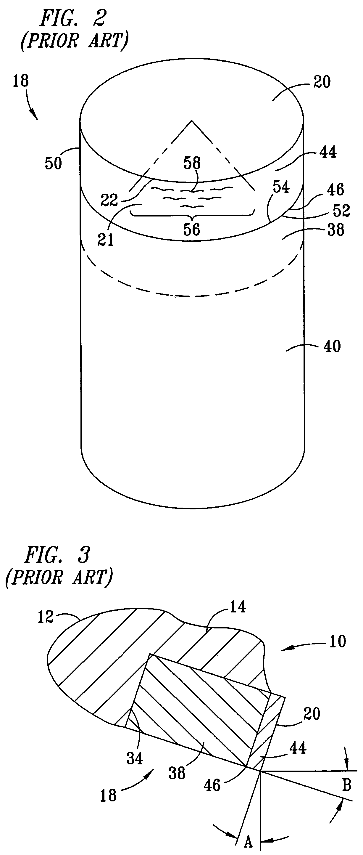 Cutter having shaped working surface with varying edge chamfer