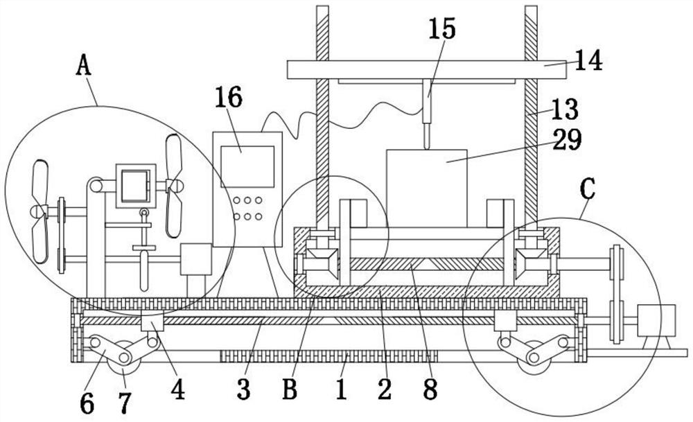 Aluminum temperature measuring device of aluminum furnace for producing motor