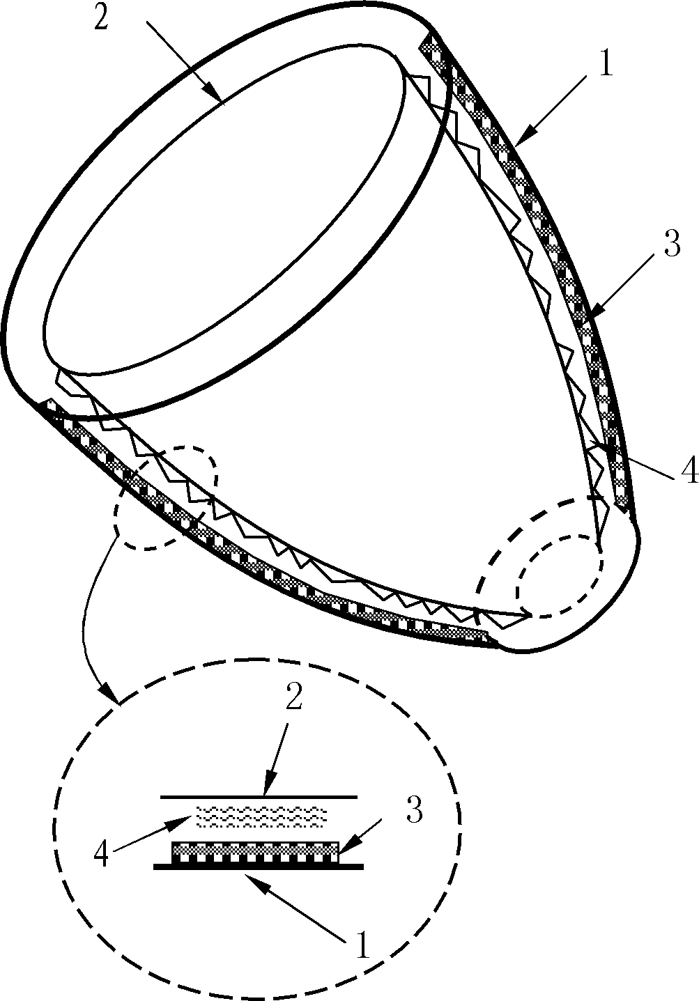 Compound parabolic concentrator (CPC) solar energy concentration and photovoltaic power generation combined application device