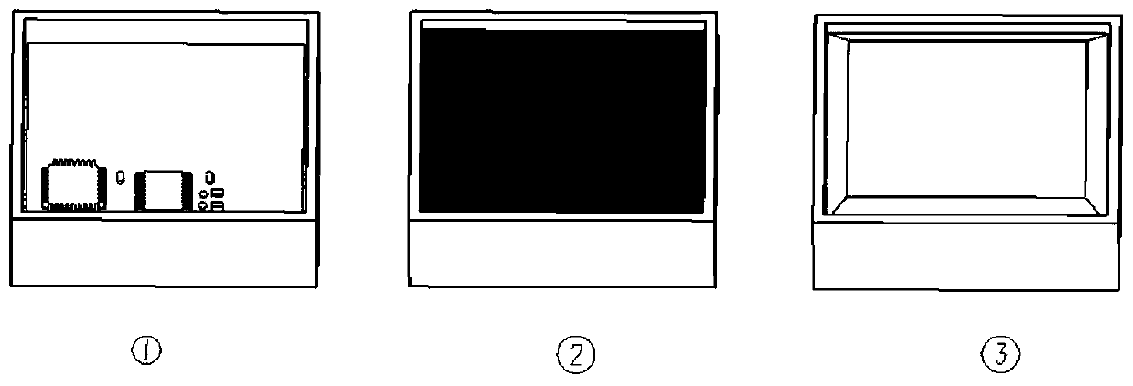 Battery control unit potting structure and packaging method