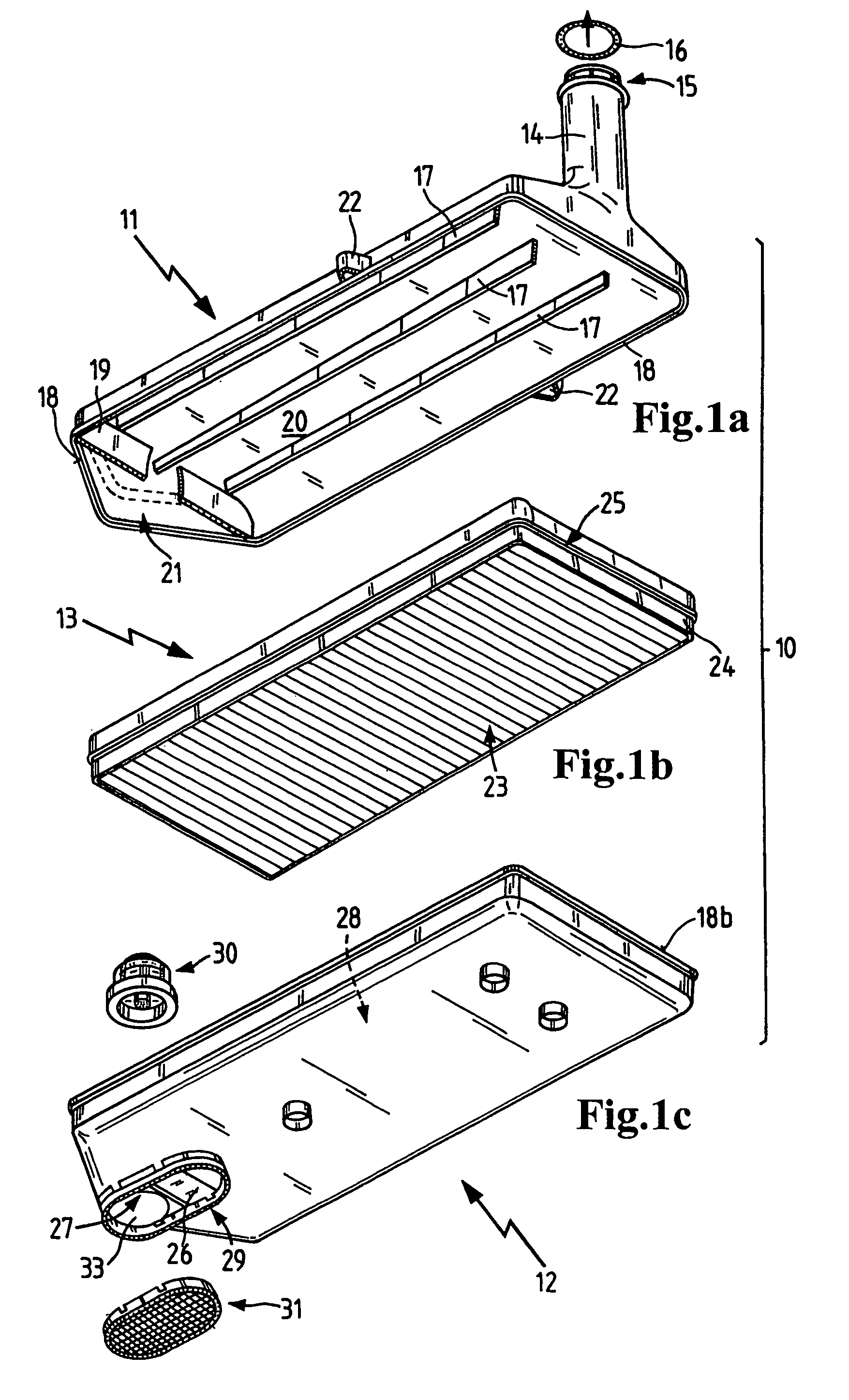 Oil filter unit