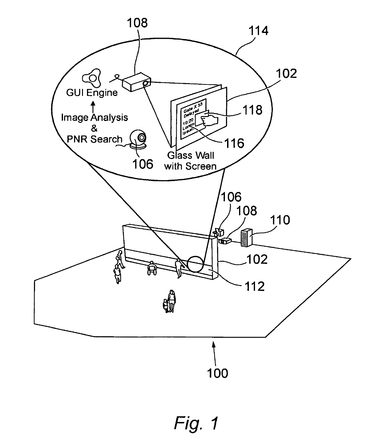 Personal information display system and associated method