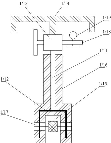 A device and process method for spheroidizing molten iron by pressing method