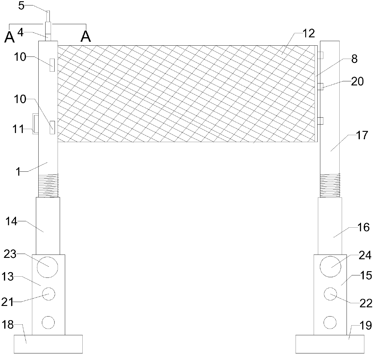 Portable three-in-one ball net rack