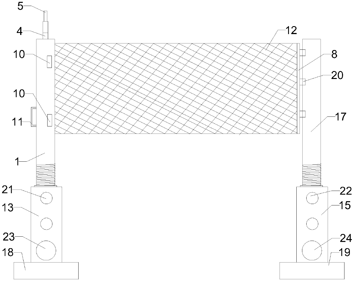 Portable three-in-one ball net rack