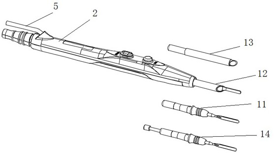 Surgical electric knife pen with replaceable electrode knife body