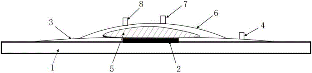 Self-heating molding repair device of medium-temperature curing composite material