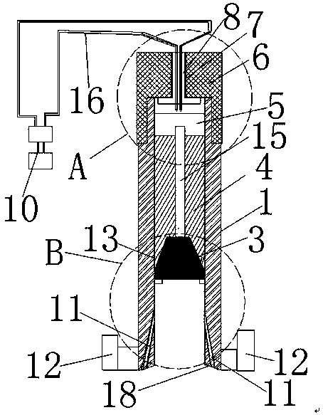 Metal component field high-energy thermal cutting and hole forming device