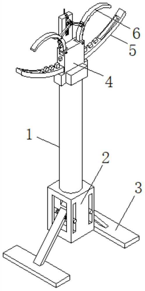 Supporting frame for erecting communication engineering cables