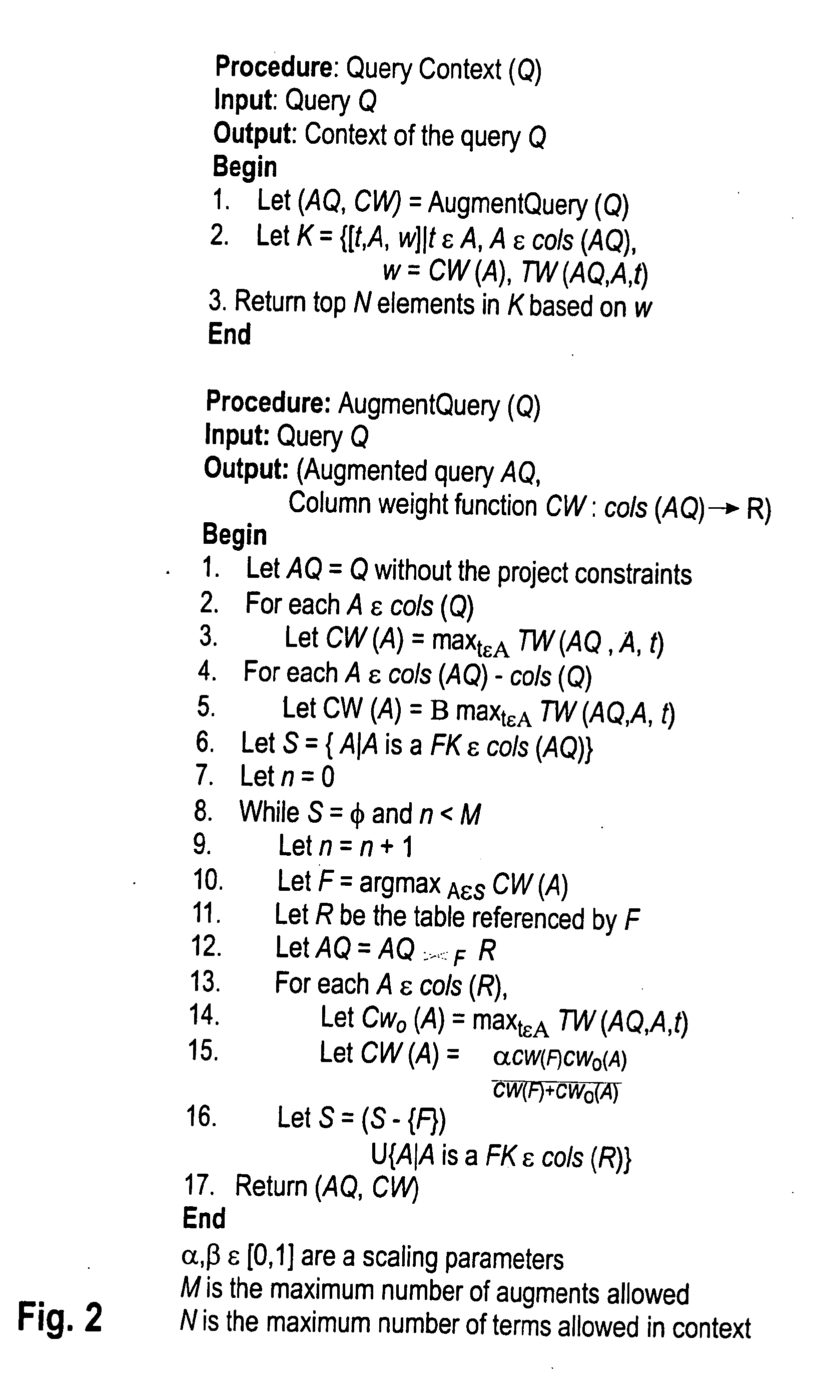 Method and system for context-oriented association of unstructured content with the result of a structured database query