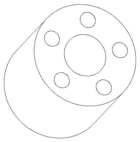 Automobile compressor cylinder body casting molding system