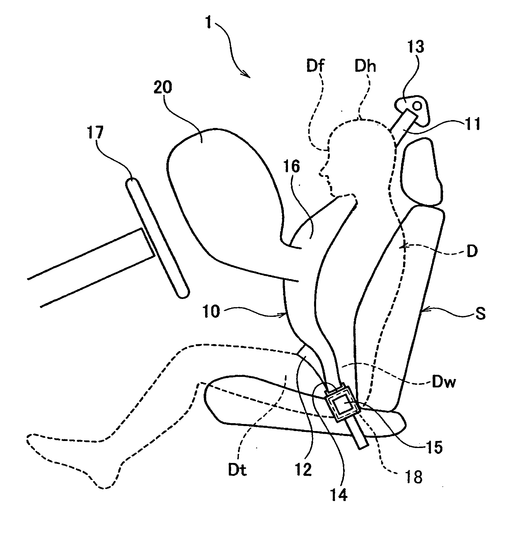 Vehicle passenger restraint system