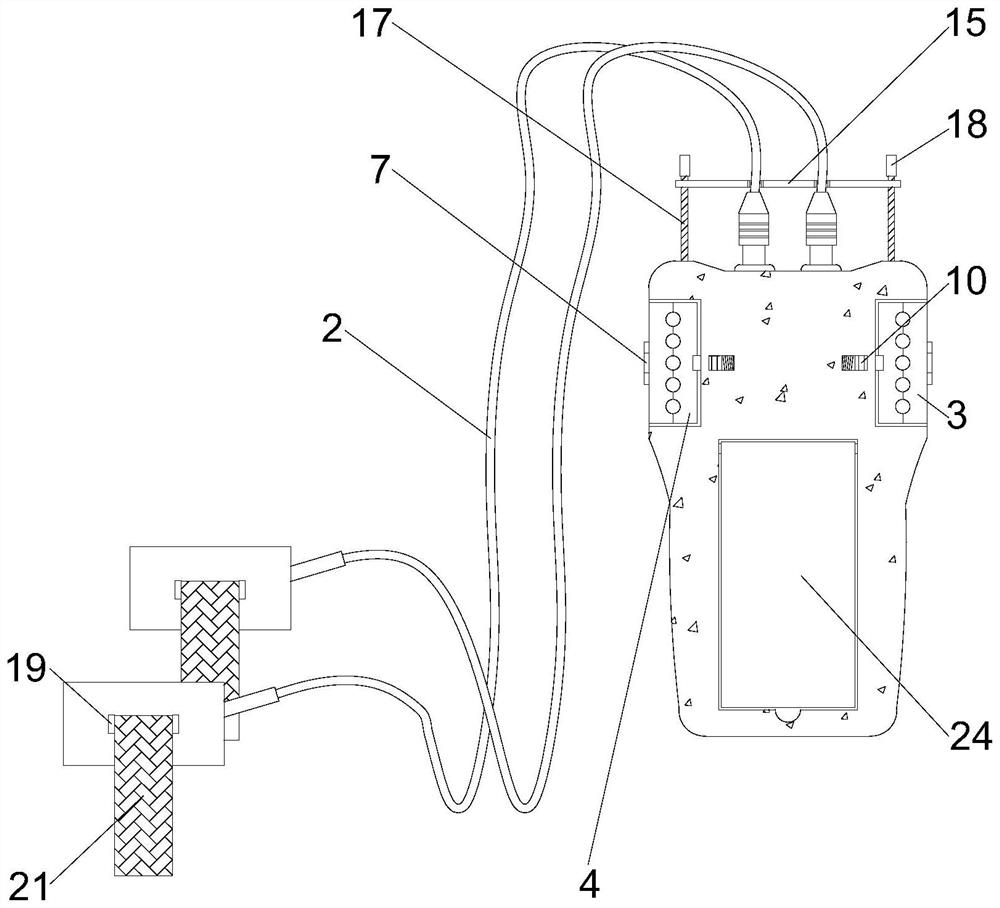 Irrigation pipeline water detection equipment