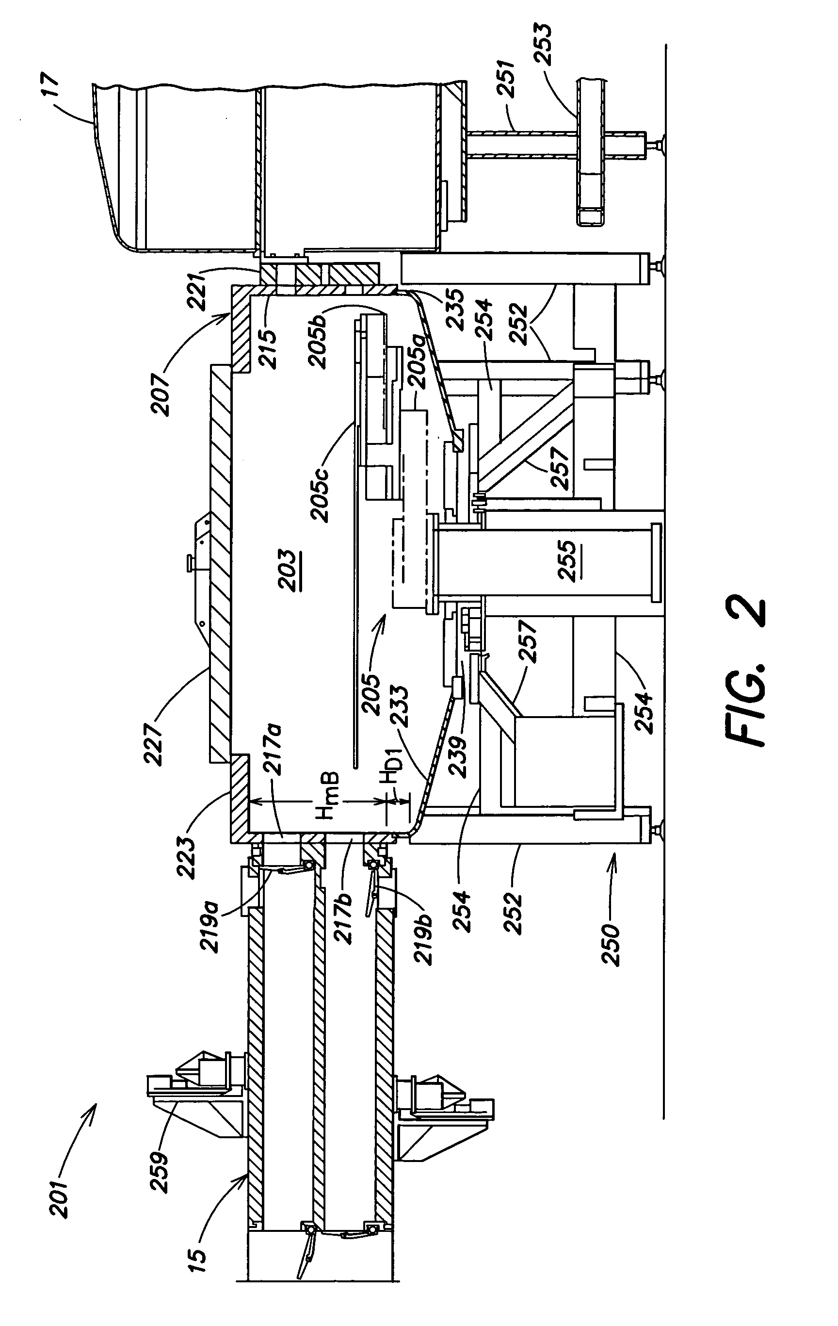 Transfer chamber for vacuum processing system