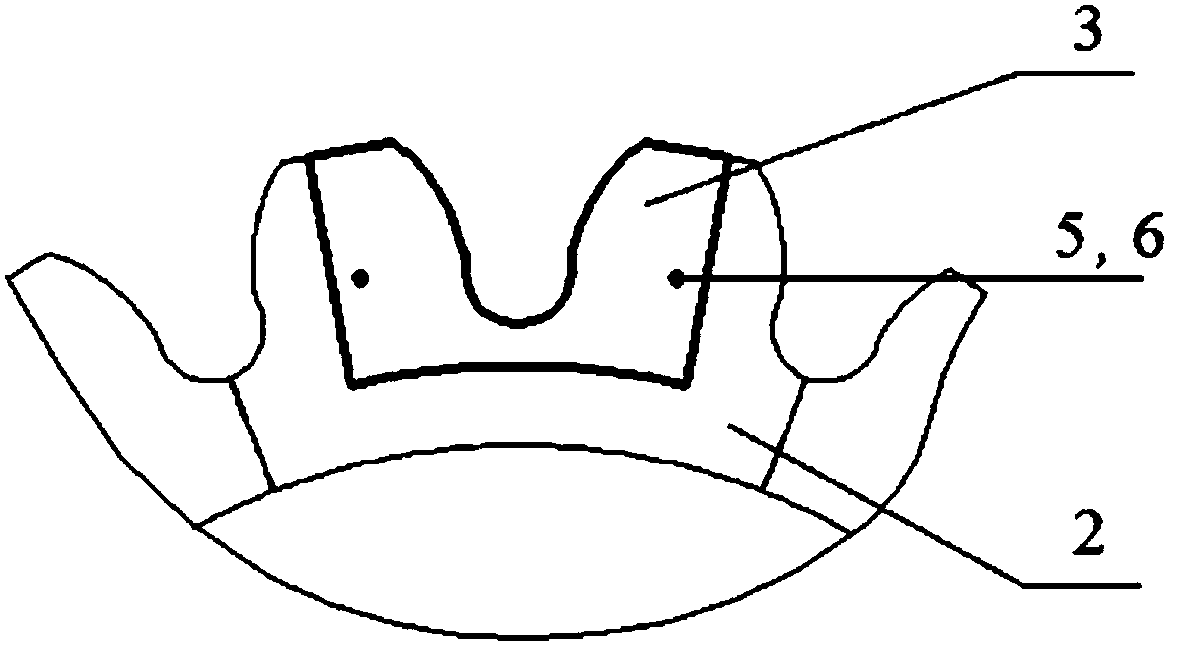 Sample plate combination for online overlaying of star wheel tooth plate, and online overlaying method