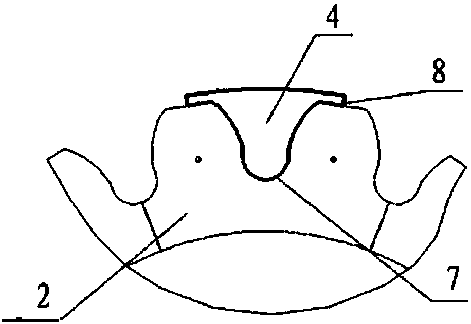 Sample plate combination for online overlaying of star wheel tooth plate, and online overlaying method