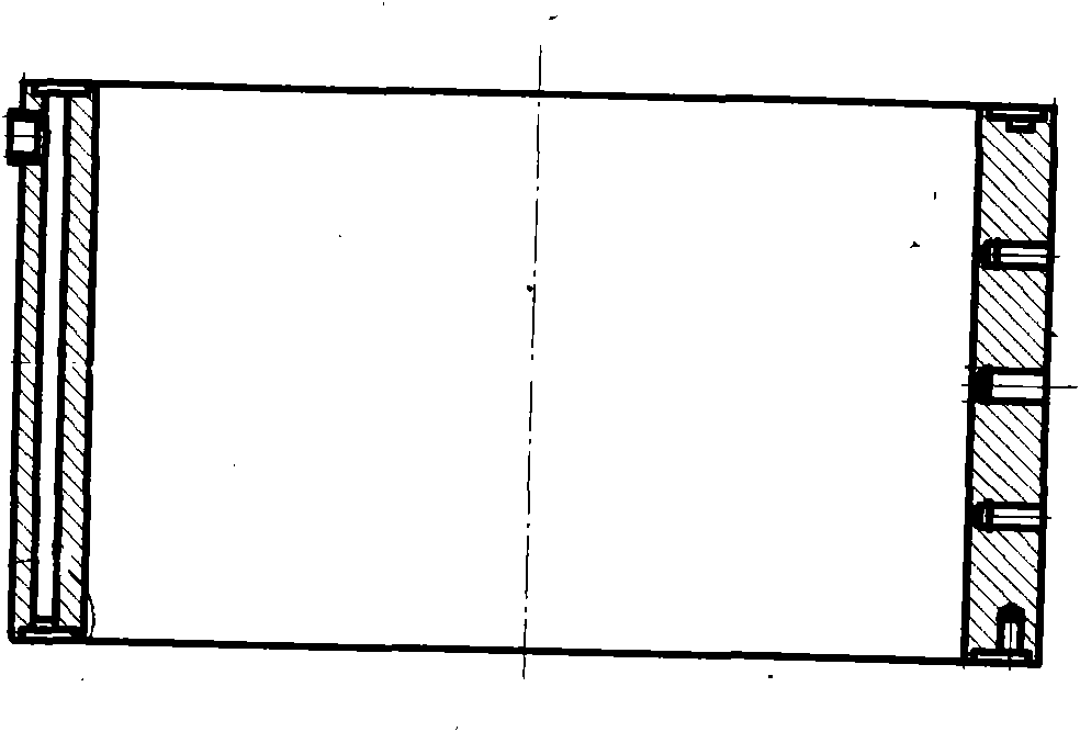 Water-cooled asynchronous motor for hybrid vehicle