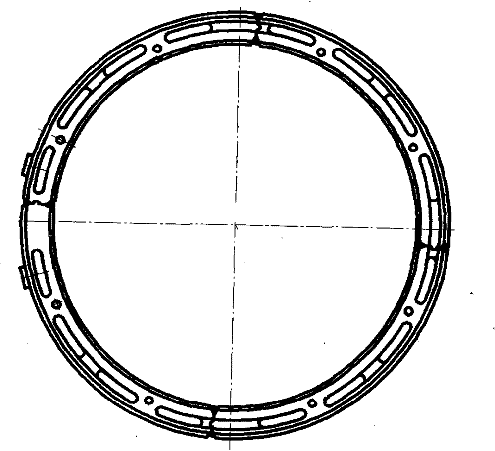 Water-cooled asynchronous motor for hybrid vehicle