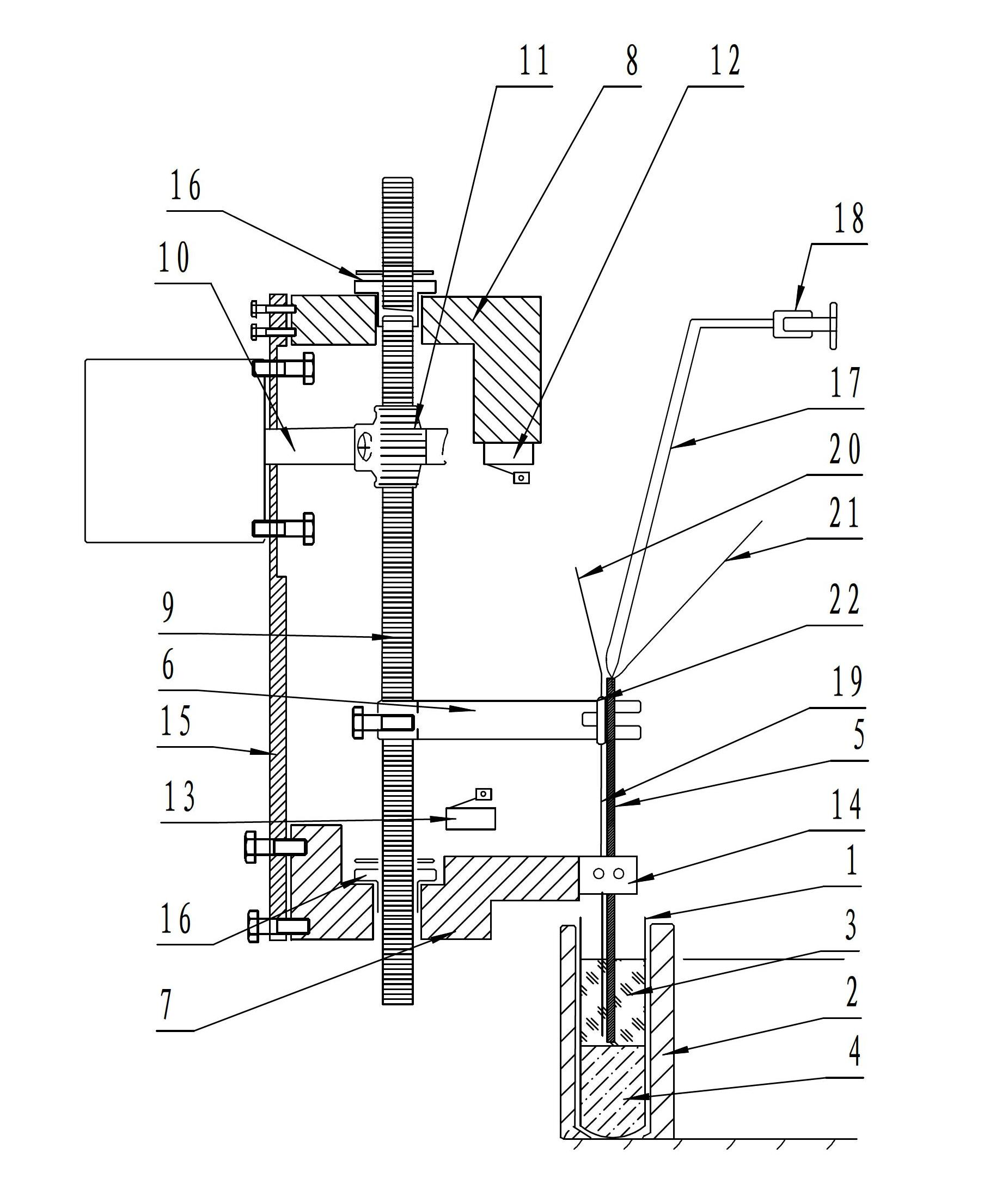 Uniformly mixing method and device for whole blood automatic layer absorbing sample suitable for hemorrheology detection